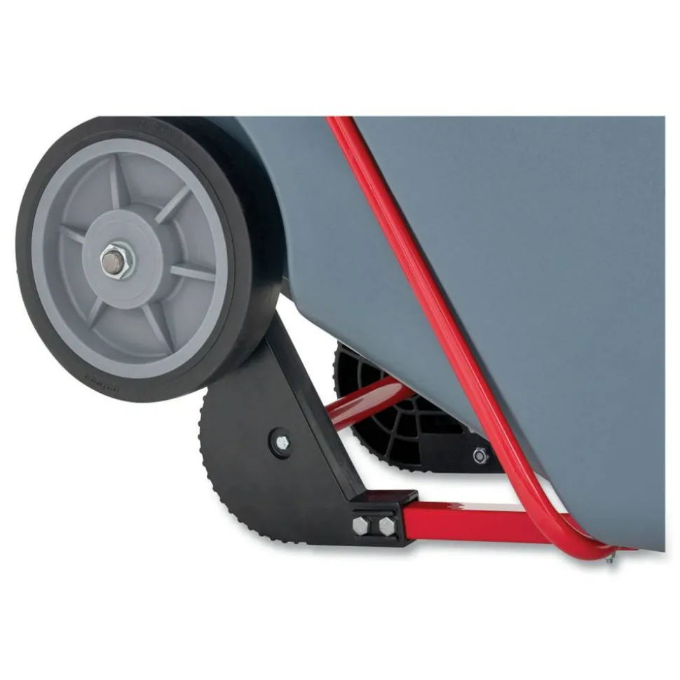 Rubbermaid Commercial BRUTE DURATILT Frame Tilt Truck, Heavy Duty, 0.5 cu yd, 1,400 lb Capacity, Rotomolded Resin/Leakproof Polyethylene, Gray