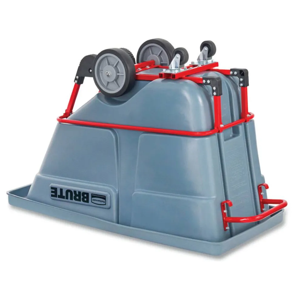 Rubbermaid Commercial BRUTE DURATILT Frame Tilt Truck, Heavy Duty, 0.5 cu yd, 1,400 lb Capacity, Rotomolded Resin/Leakproof Polyethylene, Gray