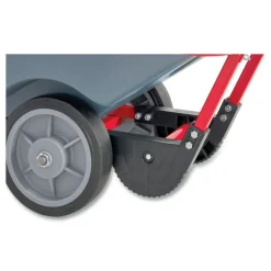Rubbermaid Commercial BRUTE DURATILT Frame Tilt Truck, Heavy Duty, 0.5 cu yd, 1,400 lb Capacity, Rotomolded Resin/Leakproof Polyethylene, Gray