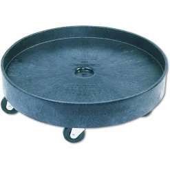 Rubbermaid Commercial Brute Container Universal Drum Dolly, 500 lb Capacity, 24.38 x 7.13, Black