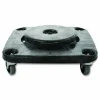 Rubbermaid Commercial Brute Container Square Dolly, 300 lb Capacity, 17.25 x 6.25, Black