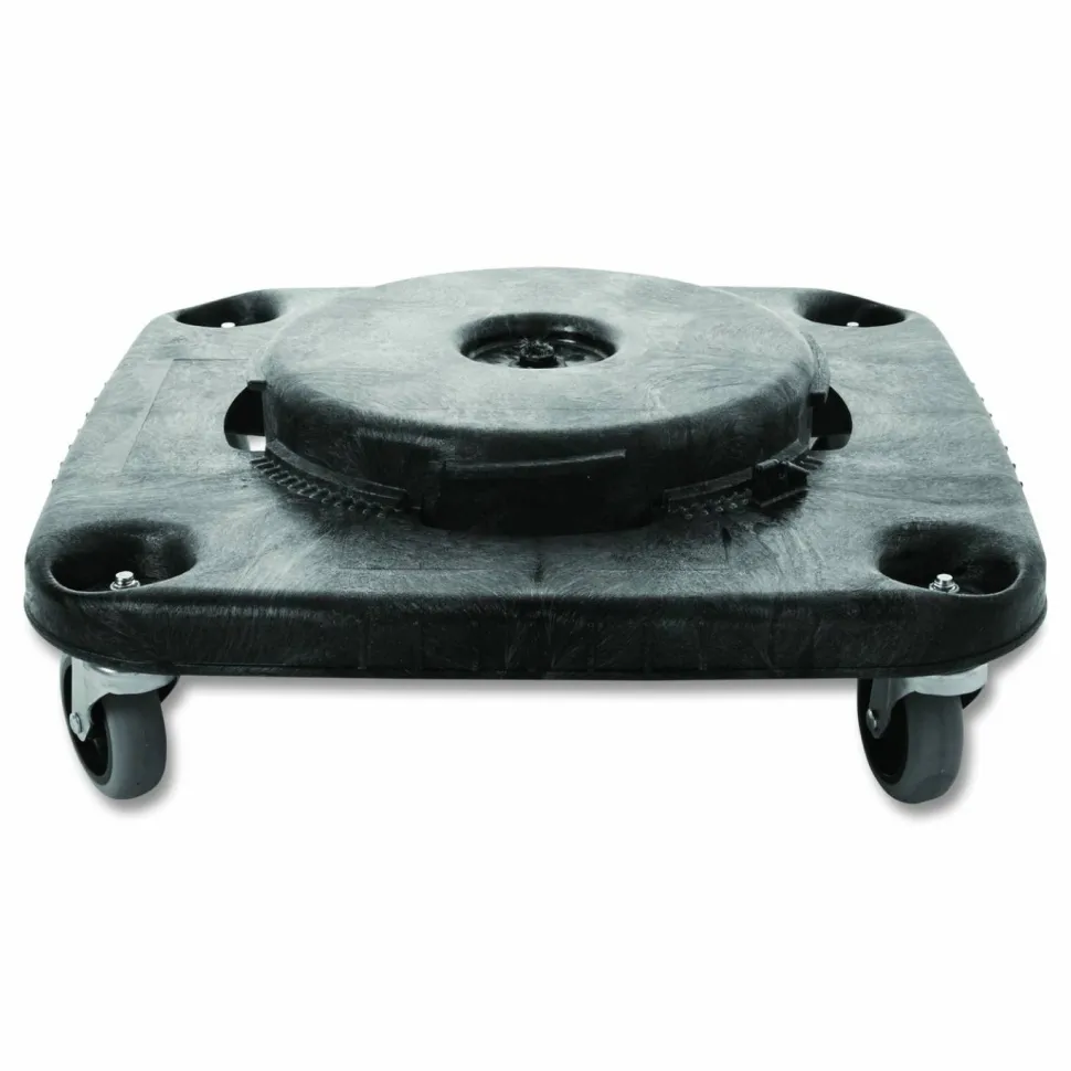 Rubbermaid Commercial Brute Container Square Dolly, 300 lb Capacity, 17.25 x 6.25, Black