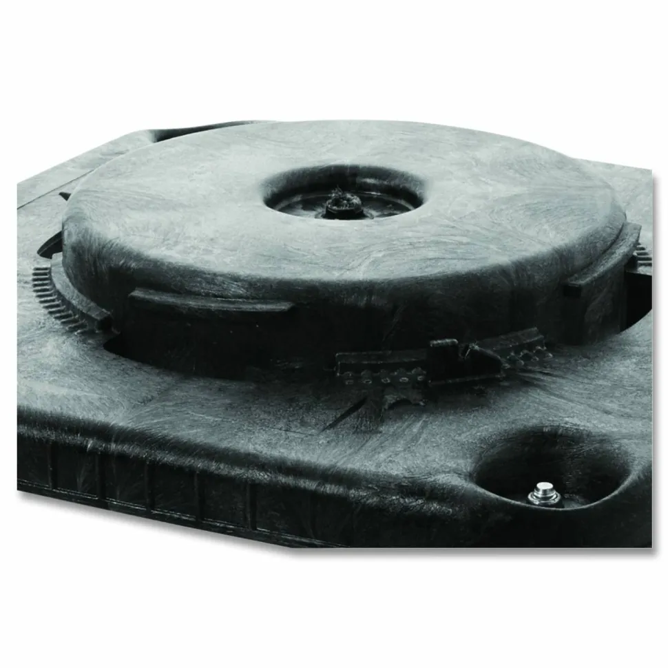 Rubbermaid Commercial Brute Container Square Dolly, 300 lb Capacity, 17.25 x 6.25, Black