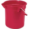 Rubbermaid Commercial Brute 10-quart Utility Bucket - 2.50 gal - Heavy Duty, Rust Resistant, Bend Resistant - 296300GYCT