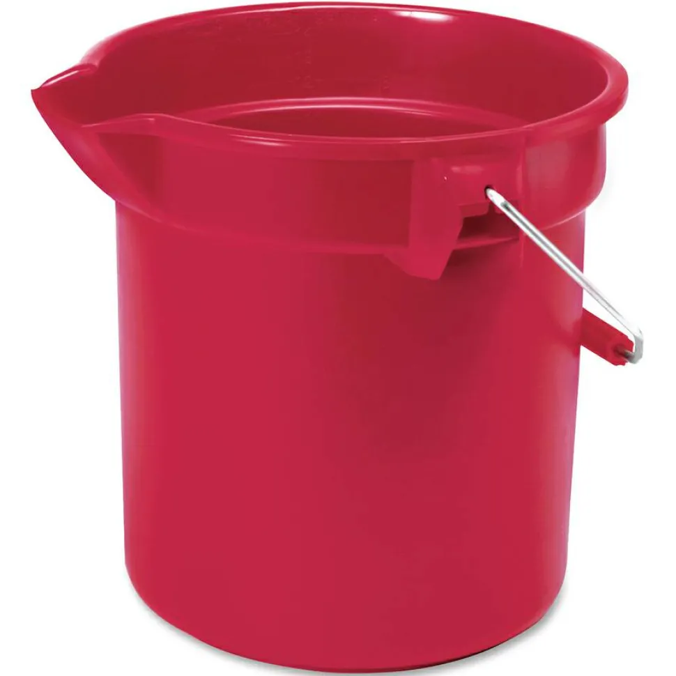 Rubbermaid Commercial Brute 10-quart Utility Bucket - 2.50 gal - Heavy Duty, Rust Resistant, Bend Resistant - 296300GYCT
