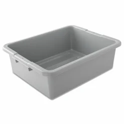 Rubbermaid Commercial Bus/Utility Box, 17.3" x 7" x 21.5", Gray