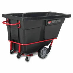 Rubbermaid Commercial 1 cu yd BRUTE Rotomolded Tilt Truck, 1,250 lb Capacity, Black