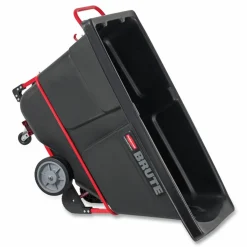 Rubbermaid Commercial 1 cu yd BRUTE Rotomolded Tilt Truck, 1,250 lb Capacity, Black