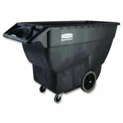 Rubbermaid Commercial 0.75 cu yd Structural Foam Tilt Truck, 600 lb Capacity, Black