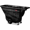 Rubbermaid Commercial 0.5 cu yd Structural Foam Tilt Truck, Standard Duty, 850 lb Capacity, Black