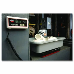 Rubbermaid Commercial Digital Receiving Scale, 150 lb Capacity, Black/Red