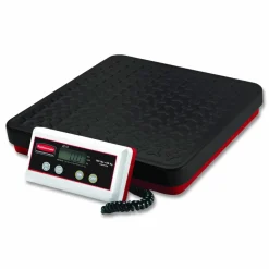 Rubbermaid Commercial Digital Receiving Scale, 150 lb Capacity, Black/Red