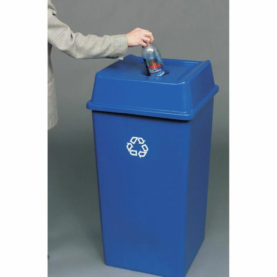 Rubbermaid Commercial 50-Gallon Square Recycling Container