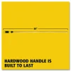Rubbermaid Commercial Gripper Hardwood Mop Handle, 1.13" dia x 60", Natural/Yellow