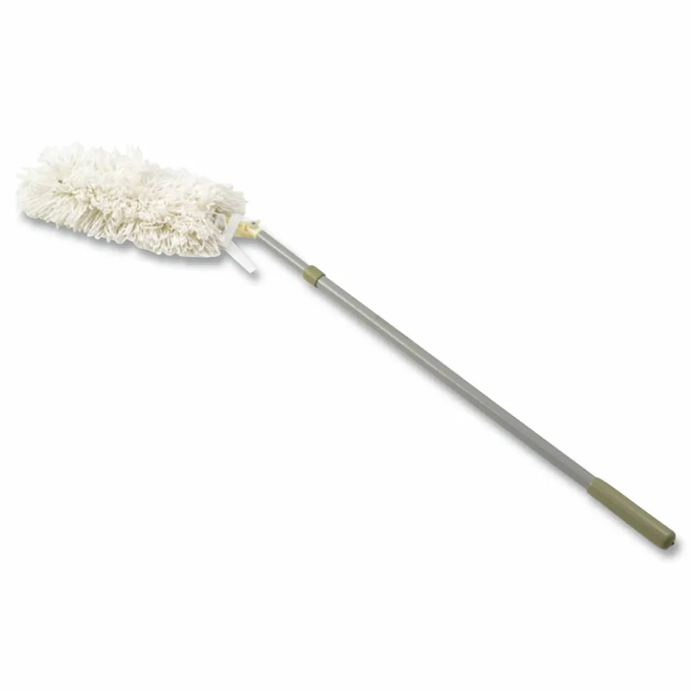 Rubbermaid Commercial HiDuster Dusting Tool with Angled Launderable Head, 51" Extension Handle