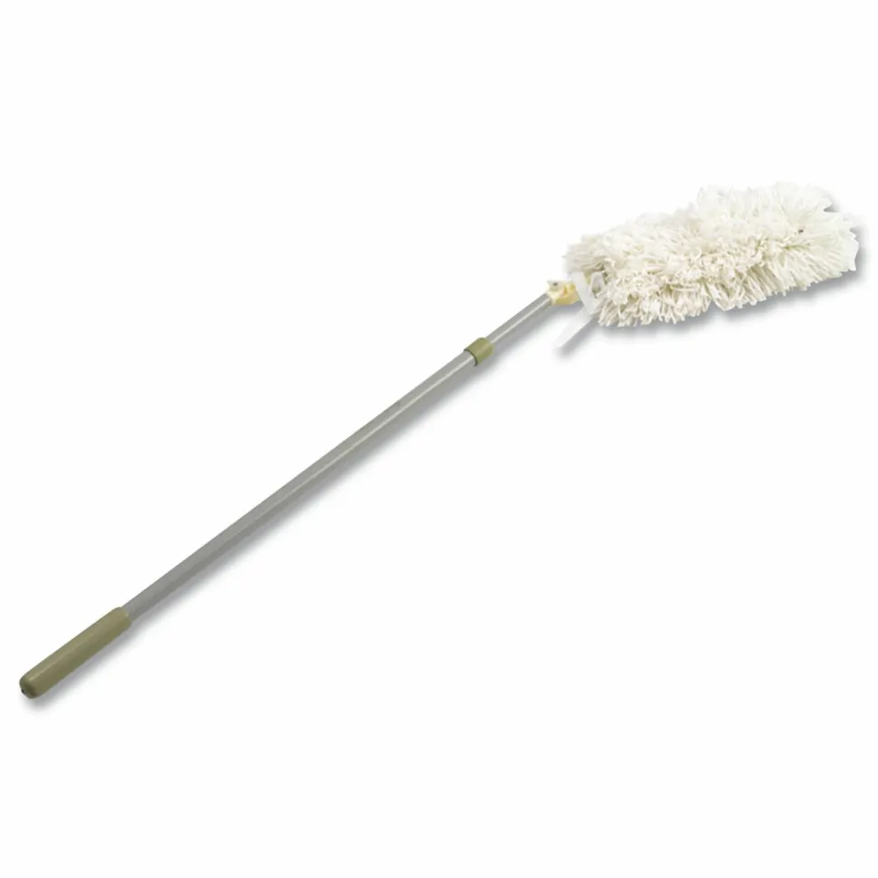 Rubbermaid Commercial HiDuster Dusting Tool with Angled Launderable Head, 51" Extension Handle