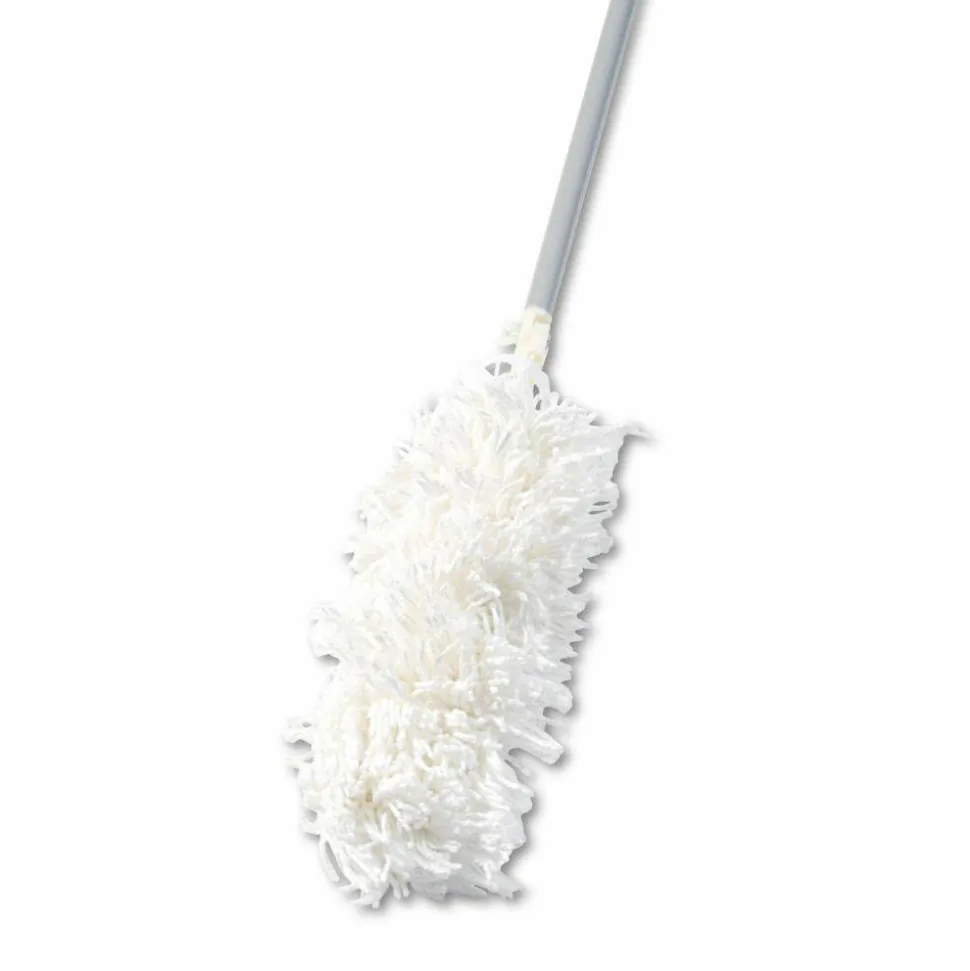 Rubbermaid Commercial HiDuster Dusting Tool with Angled Launderable Head, 51" Extension Handle