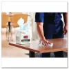 Rubbermaid Commercial HYGEN Disposable Microfiber Cloth Charging Tubs, 7-1/2" x 7-15/16", White, Case Of 4 Tubs