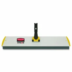 Rubbermaid Commercial HYGEN HYGEN Quick Connect Single-Sided Frame, Squeegee, 24 x 4.5, Aluminum, Yellow