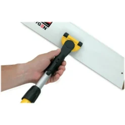 Rubbermaid Commercial HYGEN HYGEN Quick Connect Single-Sided Frame, Squeegee, 24 x 4.5, Aluminum, Yellow