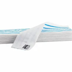 Rubbermaid Commercial HYGEN Disposable Microfiber Pad, 4.75 x 19, White/Blue Stripe, 50/Pack, 3 Packs/Carton