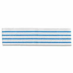 Rubbermaid Commercial HYGEN Disposable Microfiber Pad, 4.75 x 19, White/Blue Stripe, 50/Pack, 3 Packs/Carton