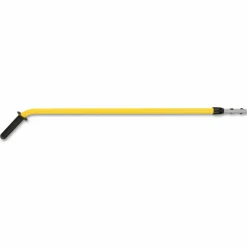 Rubbermaid Commercial HYGEN HYGEN Quick-Connect Ergo Adjustable Handle, 48" to 72", Black/Yellow