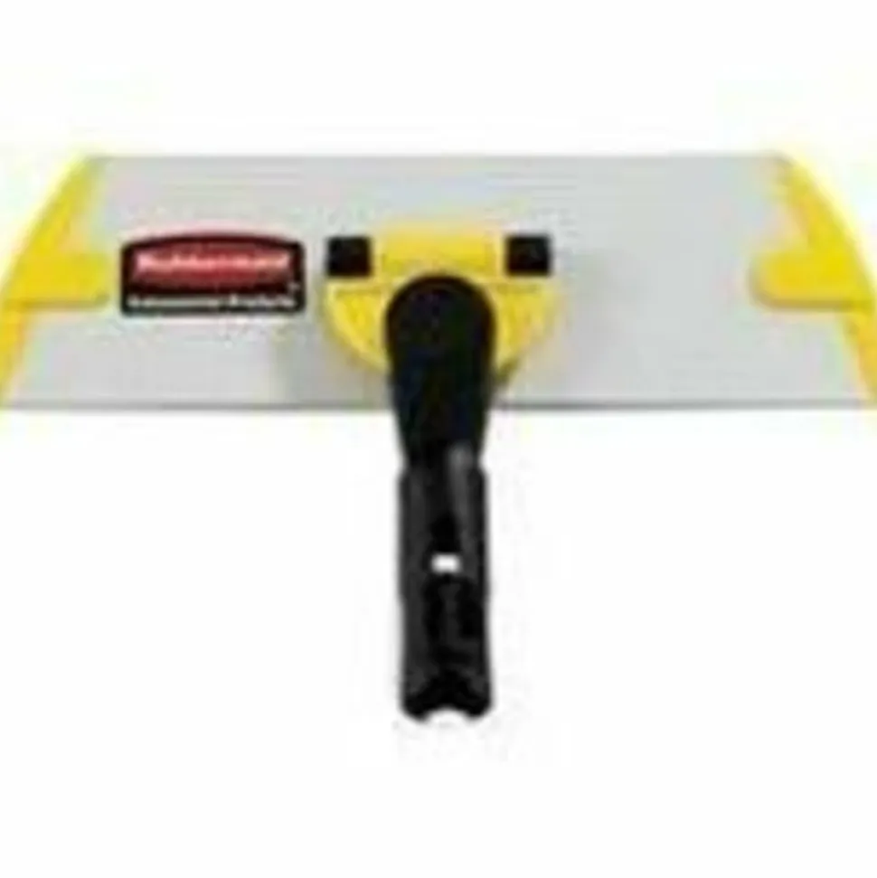 Rubbermaid Commercial HYGEN HYGEN Quick Connect Single-Sided Frame, Wet/Dry Mop 17.19 x 3, Aluminum, Yellow