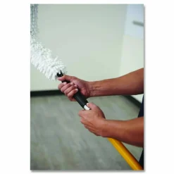 Rubbermaid Commercial HYGEN HYGEN Quick-Connect Extension Handle, 1.6 ft to 3.3 ft, Yellow/Black
