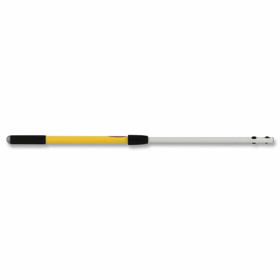 Rubbermaid Commercial HYGEN HYGEN Quick-Connect Extension Handle, 1.6 ft to 3.3 ft, Yellow/Black