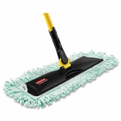 Rubbermaid Commercial HYGEN HYGEN Dust Mop Heads With Fringe, Green, 48", Microfiber
