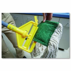 Rubbermaid Commercial Invader Fiberglass Side-Gate Wet-Mop Handle, 60