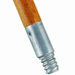 Rubbermaid Commercial Lacquered-Wood Threaded-Tip Broom/Sweep Handle, 0.94" dia x 60", Natural