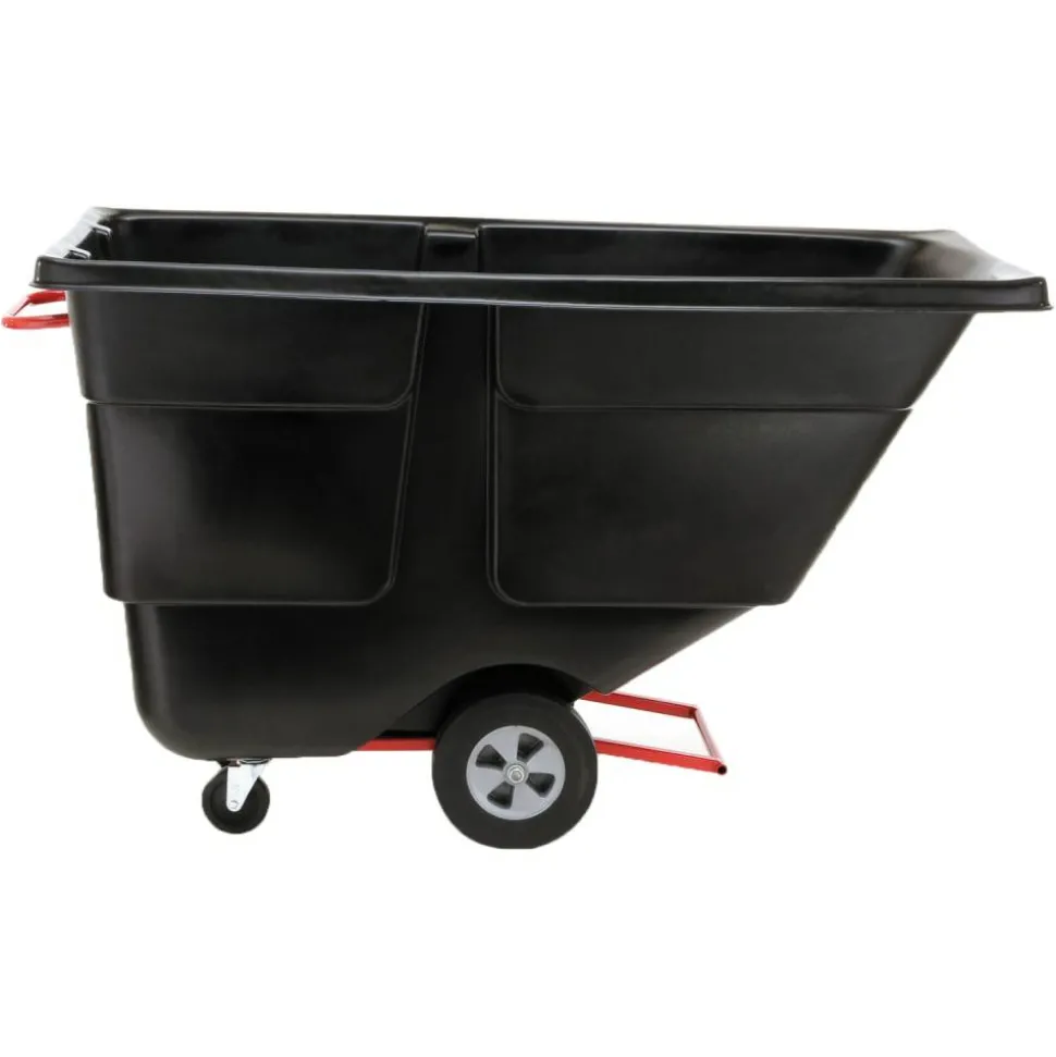 Rubbermaid Commercial 850lb Capacity Utility Tilt Truck, 850 lb Capacity, 33.50"W x 72.20"D x 43.80"H, Black