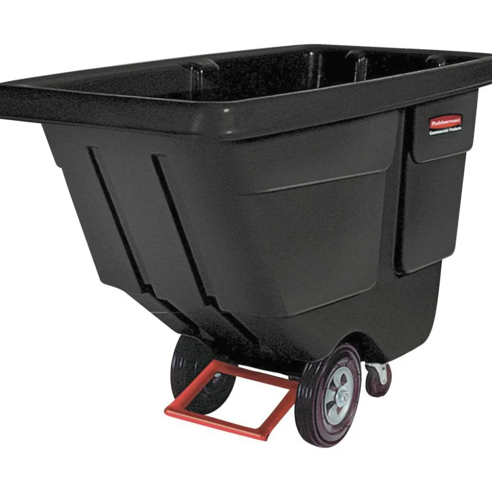 Rubbermaid Commercial 850lb Capacity Utility Tilt Truck, 850 lb Capacity, 33.50"W x 72.20"D x 43.80"H, Black