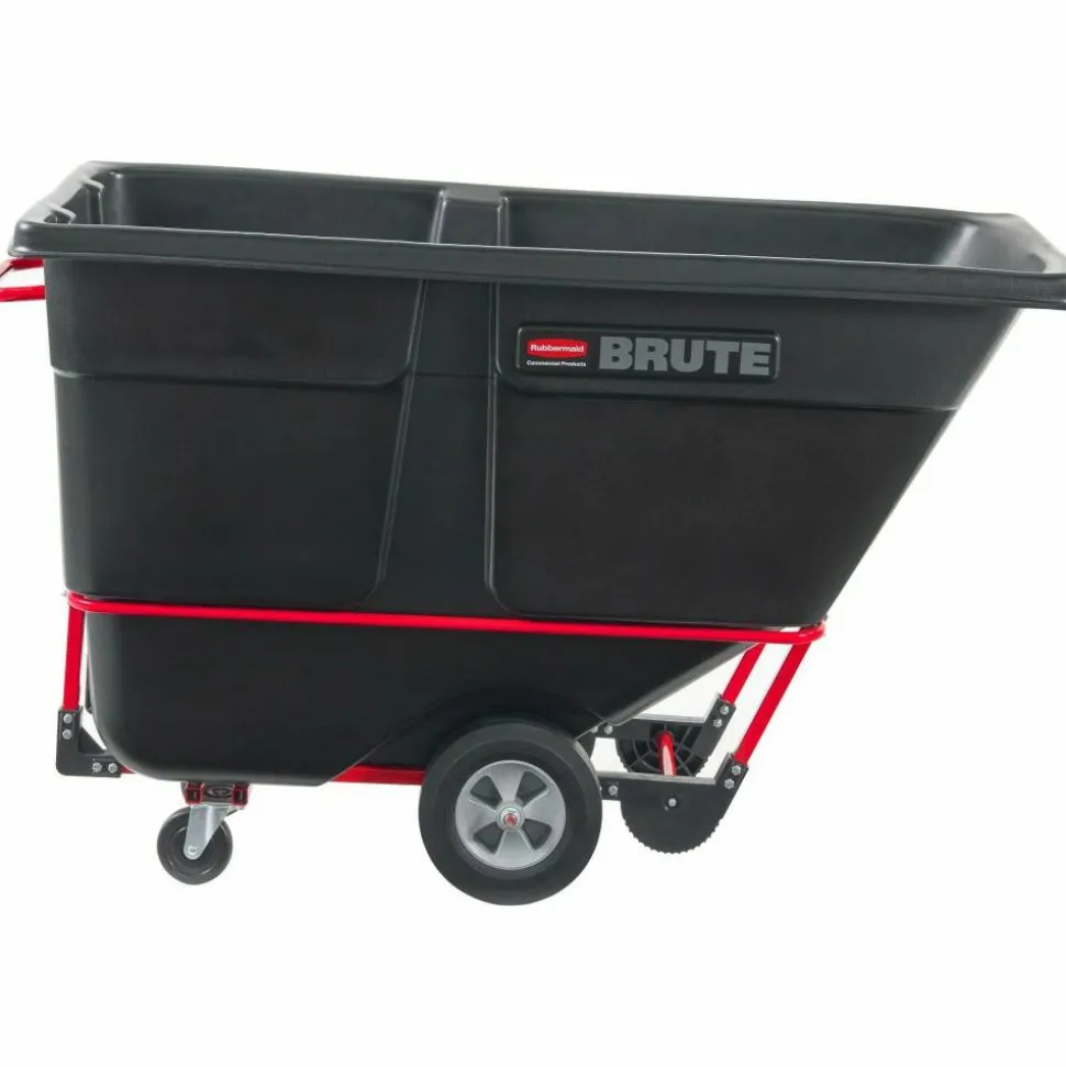 Rubbermaid Commercial 1250 lb Capacity Standard Duty Tilt Truck, 1250 lb Capacity, 33.50"W x 72.20"D x 43.80"H, Black