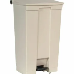 Rubbermaid Commercial Legacy Step-On Receptacle, 23 gal, Polyethylene, Beige
