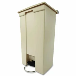 Rubbermaid Commercial Legacy Step-On Receptacle, 23 gal, Polyethylene, Beige