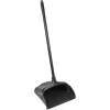 Rubbermaid Commercial LobbyPro Upright Dust Pan - 12.50" Wide - 31" Metal Handle - Plastic - Black - 6 / Carton