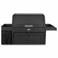 Rubbermaid Commercial Locking Security Hood for Housekeeping Carts, Plastic, Black