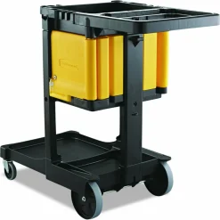 Rubbermaid Commercial Locking Cabinet, For Rubbermaid Commercial Cleaning Carts, Yellow