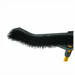 Rubbermaid Commercial Maximizer Push-to-Center Broom, 18 x 58.13, Polyproylene Bristles, Steel Handle, Yellow/Black