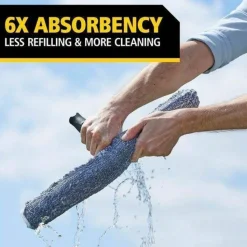 Rubbermaid Commercial Microfiber Glass/Window Cleaning Washer Sleeve, 18