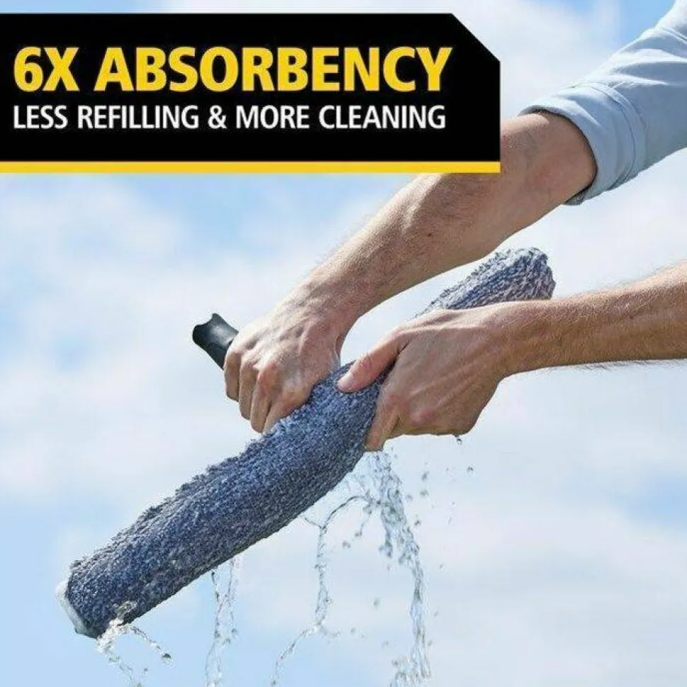 Rubbermaid Commercial Microfiber Glass/Window Cleaning Washer Sleeve, 18" Wide Blade