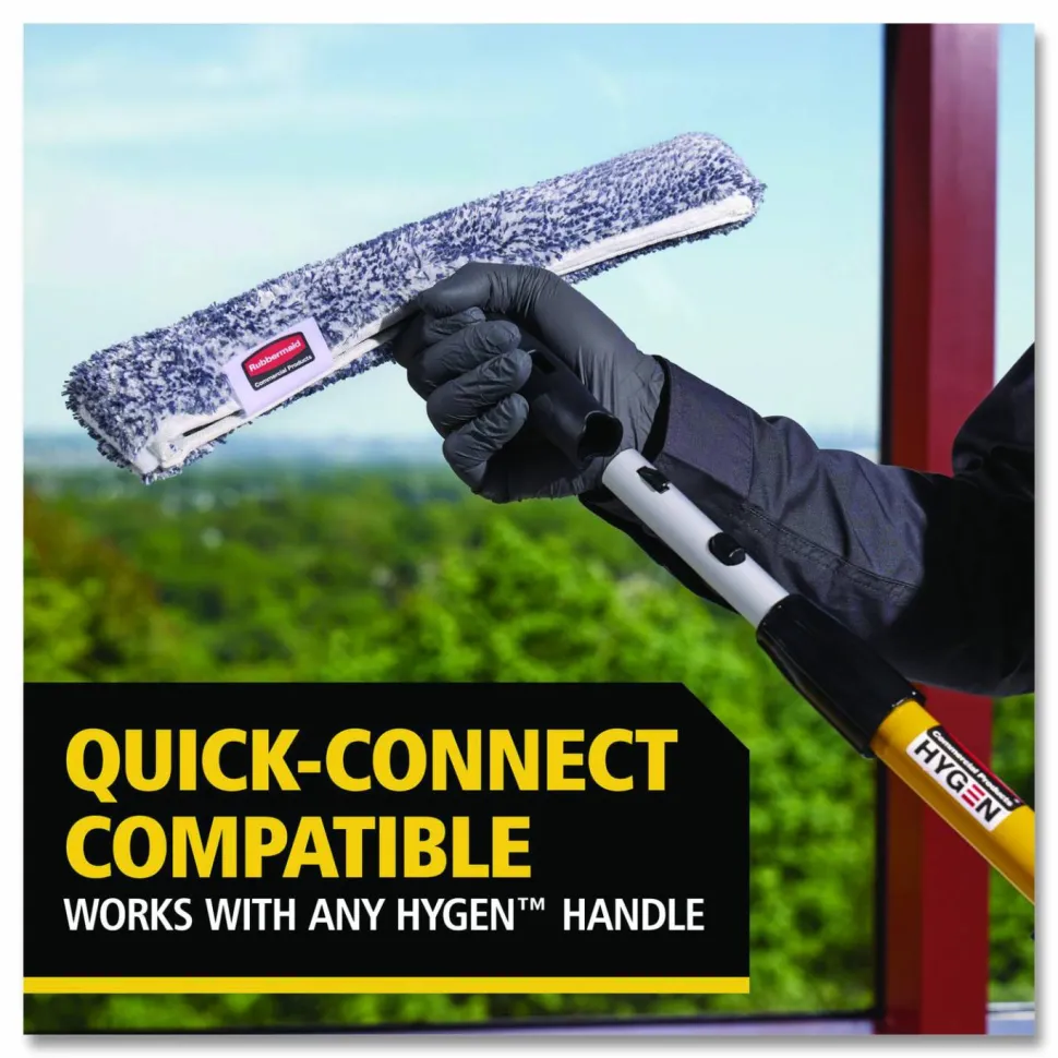 Rubbermaid Commercial Microfiber Glass/Window Cleaning Washer Sleeve, 18" Wide Blade