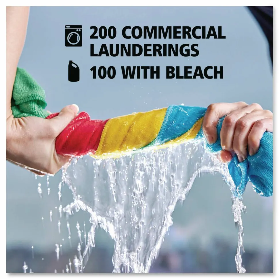 Rubbermaid Commercial Microfiber Cleaning Cloths, 12 x 12, Red, 24/Pack