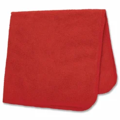 Rubbermaid Commercial Microfiber Cleaning Cloths, 12 x 12, Red, 24/Pack