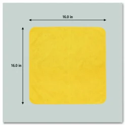 Rubbermaid Commercial Microfiber Cleaning Cloths, 16 x 16, Yellow, 24/Pack
