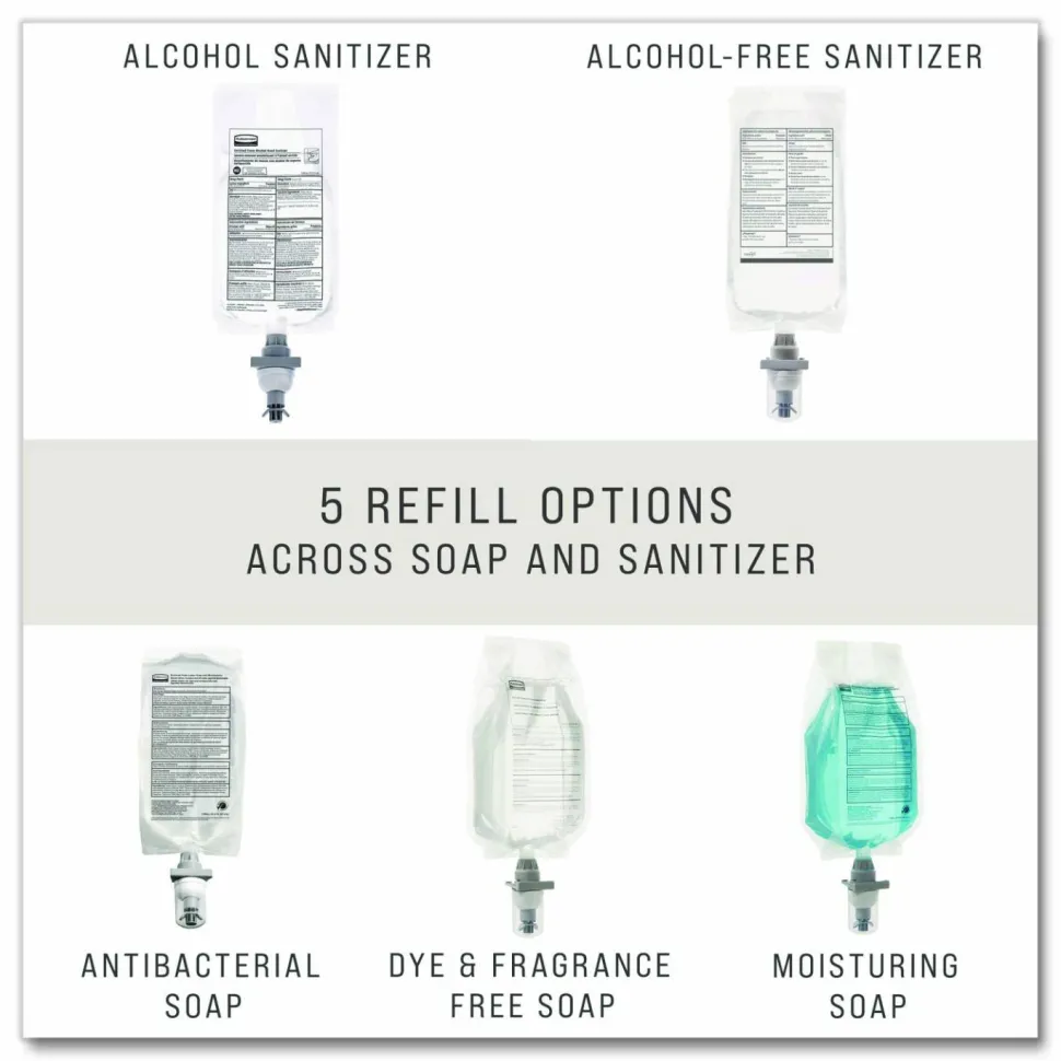 Rubbermaid Commercial Moisturizing Foam Soap Dispenser Refill, Light Citrus Scent, 37.2 Oz, Blue, Carton Of 4