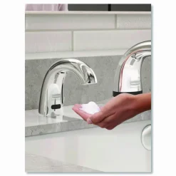 Rubbermaid Commercial One Shot Soap Dispenser - Touch Free, Foam, 800 mL/1,600 mL, 1.9 x 5.5 x 4, Polished Chrome